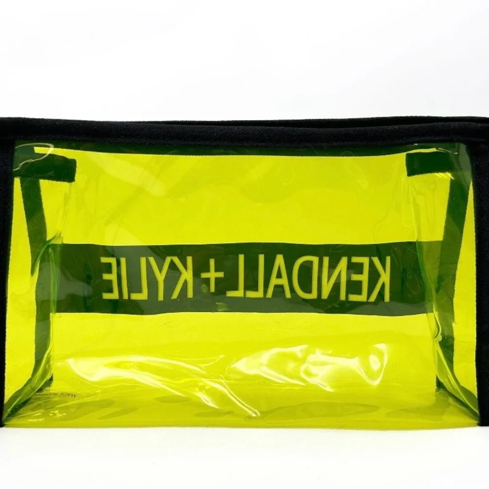 Kendall + Kylie Neon Yellow Transparent Bag NWOT